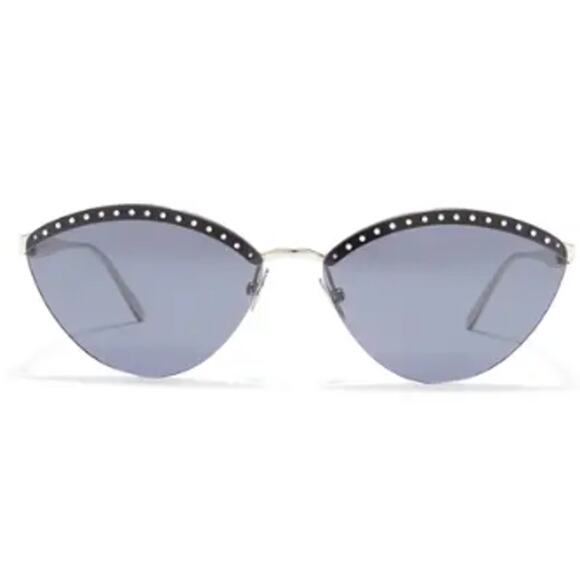 ALAÏA 61mm Cat Eye Sunglasses silver blue main image 5